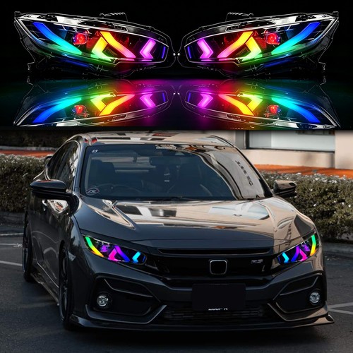 Rgb headlights for honda civic - for,