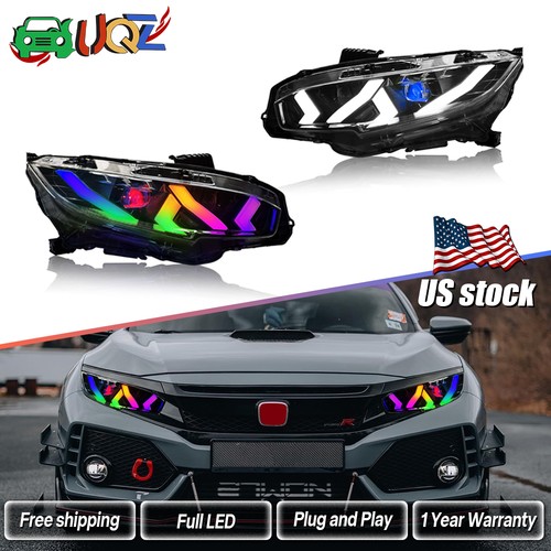 Rgb led headlights for - led, honda