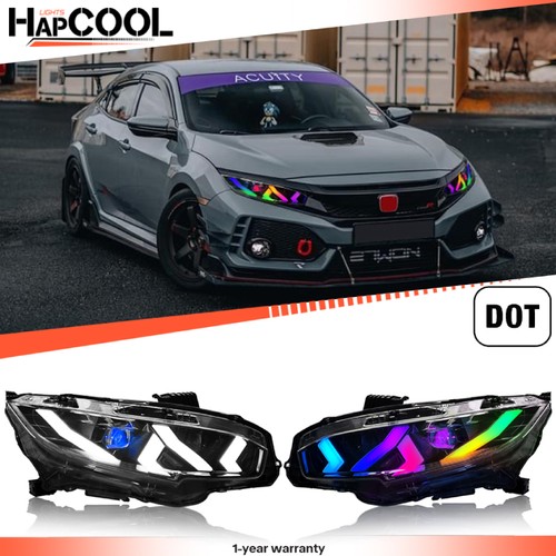 Rgb headlights for - honda, civic