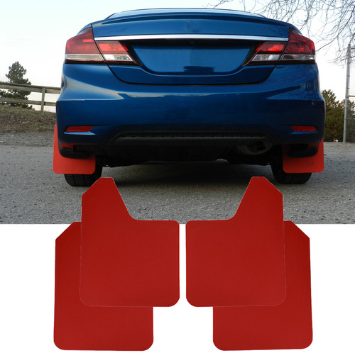Red mud flaps mudguard splash - mudguard,